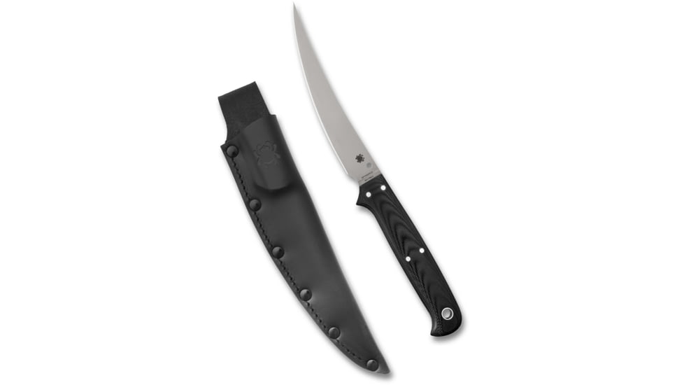 Spyderco Shelter Cove Kitchen Knife, 5.78in, 8Cr17MoV, Fillet Blade, G10 Black Handle, FB52GP