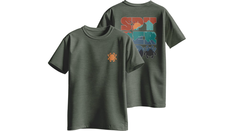 Spyderco T-Shirt Spyderco Heather , Large, Green, SPY-TS06HGR-L