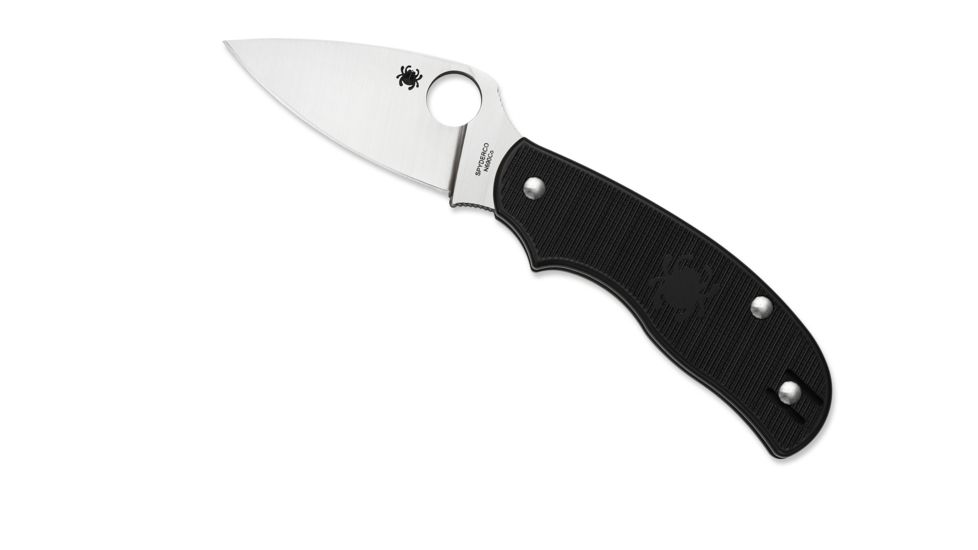 Spyderco Urban Leaf Lightweight Black Plain Edge Knife C127PBK