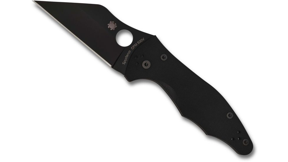 Spyderco Yojimbo 2 Compression Lock Folding Knife, 3.125in, CPM-S30V, G10, Black, C85GPBBK2