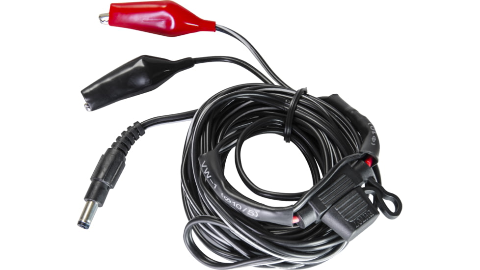 Spypoint 12ft. Power Cable w/Alligator Clips, Black CB-12FT