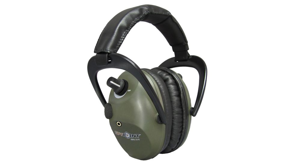 Spypoint EEM2-24-G, Electronig Ear Muffs, Green Army, EEM2-24-G