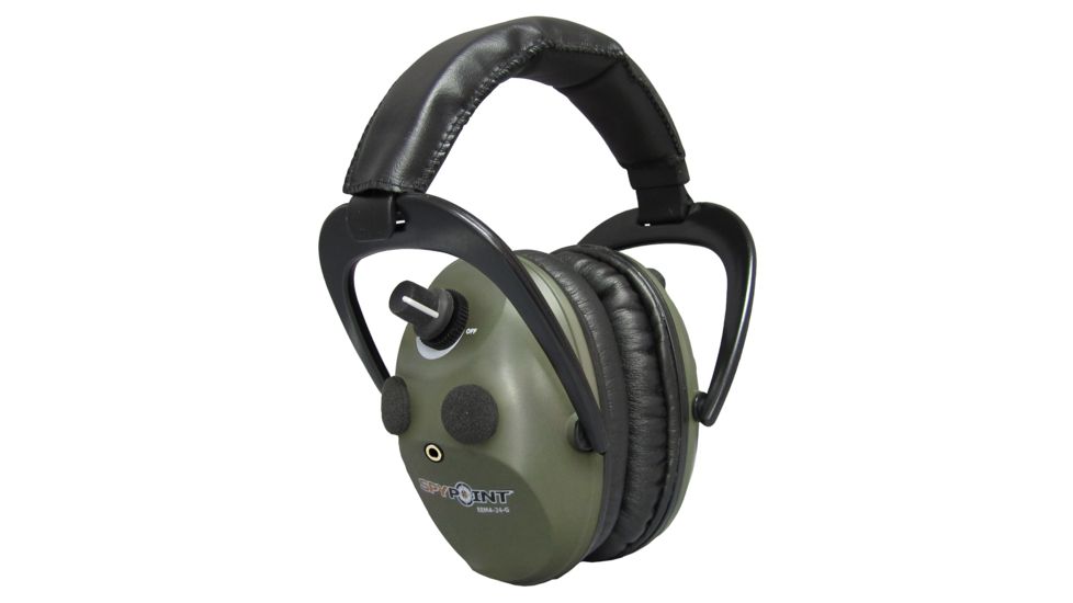 Spypoint EEM4-24-G, Electronic Ear Muffs, Green Army, EEM4-24-G