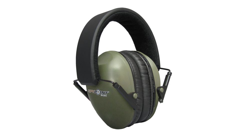 Spypoint EM-24-G, Hearing Protection Ear Muffs, Green Army, EM-24-G
