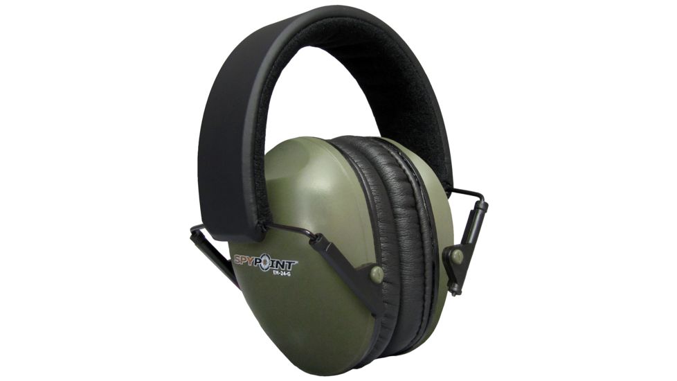Spypoint EM-24-G, Hearing Protection Ear Muffs, Green Army, EM-24-G