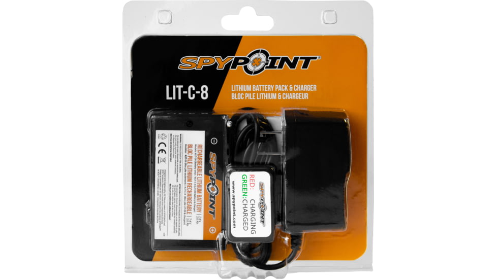 Spypoint Rechargeable Lithium Battery Kit, Black LIT-C-8