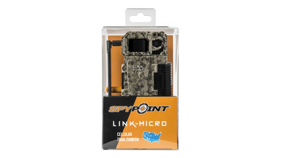 Spypoint Smallest Cellular 10 MP Trail Camera, 4G  Photo Transmission, Camo LINK-MICRO