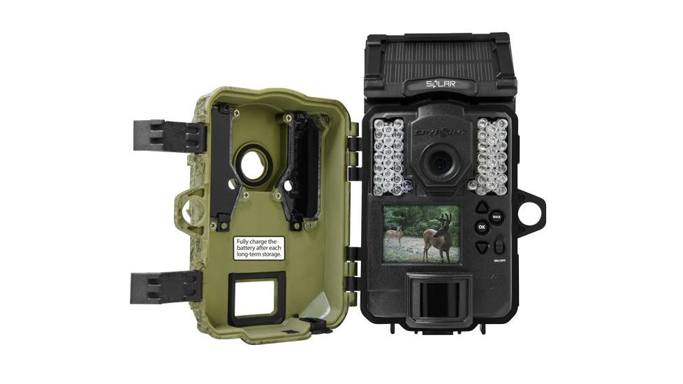 Spypoint Solar Game Camera, 12 MP, Solar Camera, 42 LEDs, HD video with sound, Camoflauge SOLAR