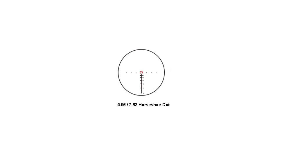 5.56/7.62 Horseshoe Dot Illuminatedinated Reticle