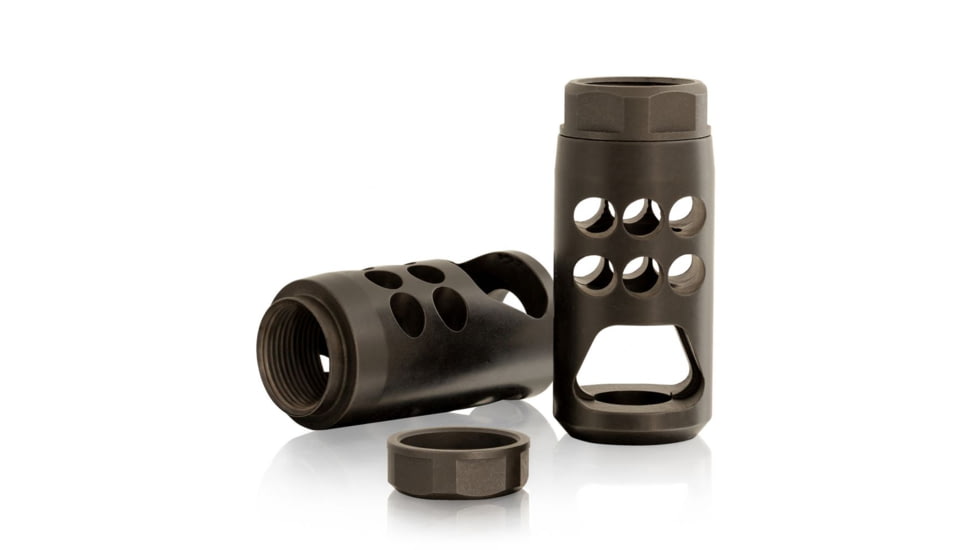 SSK Firearms Hellcat Brake .40-.458 Caliber, 11/16-24 Thread w/Timing Nut, FFB458