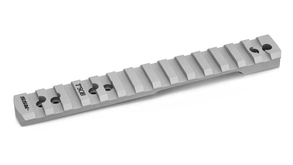 SSK Firearms Scope Base, Encore, TSOB, Picatinny Quarter Rib, 0 MOA, Matte, Clear, 0.810 Taper, SBE10021