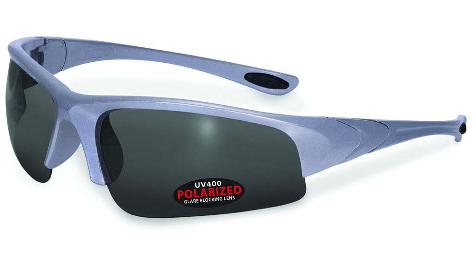 SSP Eyewear Chewuch Polarized Glasses, Silver Frame, Gray Lens, CHEWUCH SLV GRY