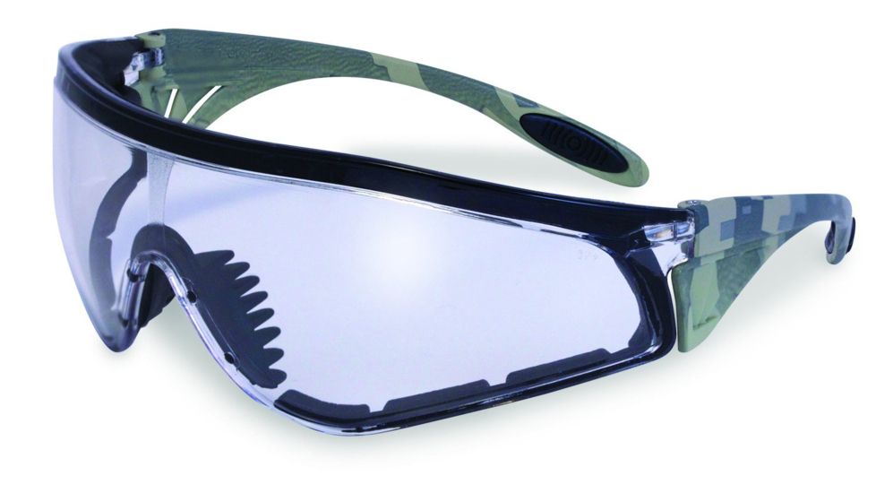 SSP Eyewear Yakima Shooting Glasses, ACU Camouflage Frame, Crystal Clear Anti-Fog Lens 728028132298
