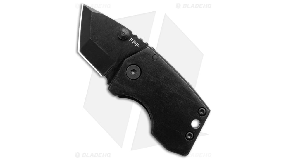 Stabby Labs FAT PP Folding Knife, 1.20in, 8Cr13MoV, Tanto Blade, Steel, Black Handle, Black/Black, 3.20 inch, BHQ-219383