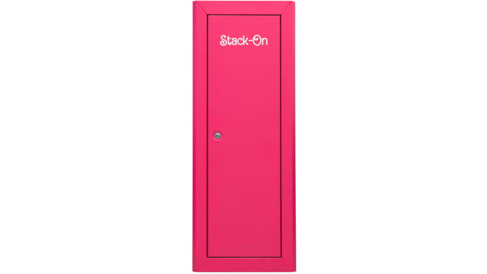 Stack-On 18 Gun Welded-Steel Security Cabinet with Beveled Edge, Pink, Medium, GCP-1918-DX