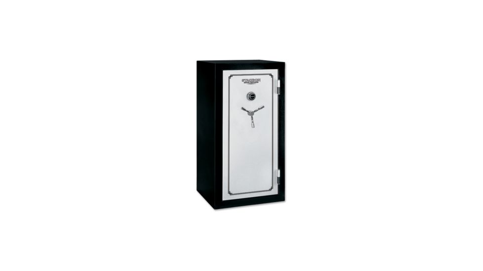 Stack-On 28 Total Defense Gun Safe w/ Combination Lock and Door Storage, Medium, Matte Black/Silver TD-28-SB-C-S