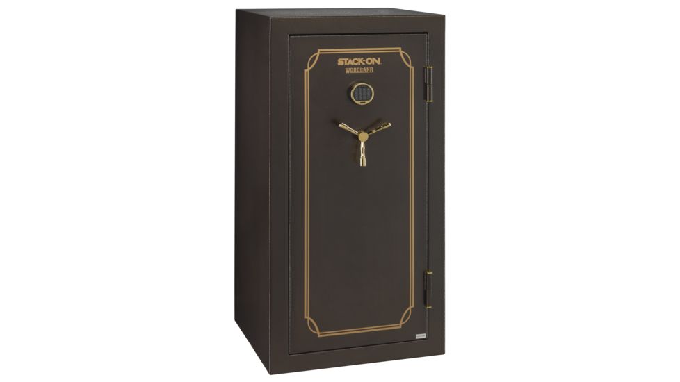 Stack-On 36-40 Gun with Back-lit Electronic Lock,, Brown Hammertone W-40-BH-E-S