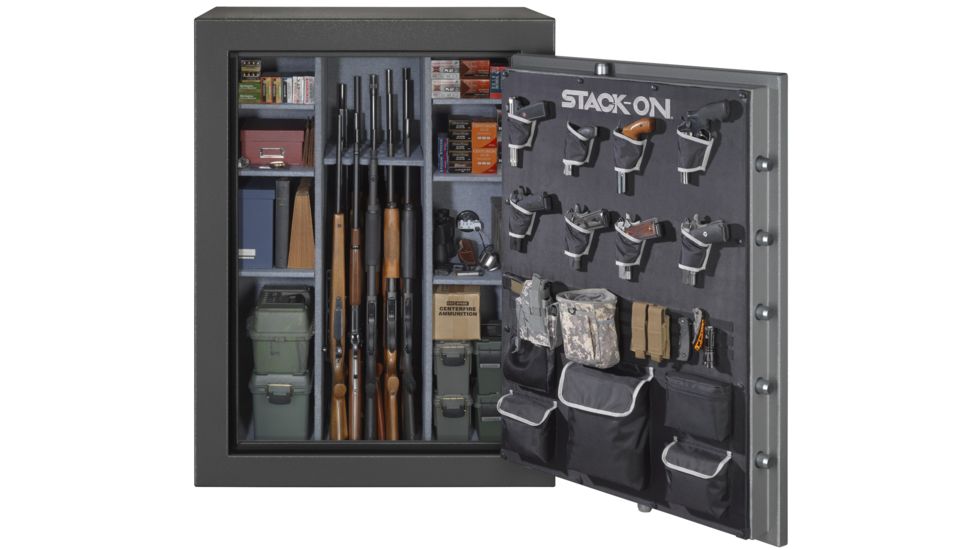 Stack-On 51-69 Gun with Back-lit Electronic Lock,, Gray Pebble TD-69-GP-E-S