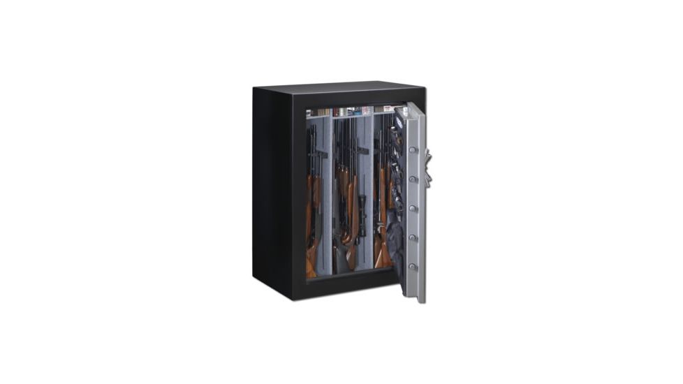 Stack-On 54-Gun with Combination Lock, Matte Black/Silver, Black/Silver, Large TD-54-SB-C-S