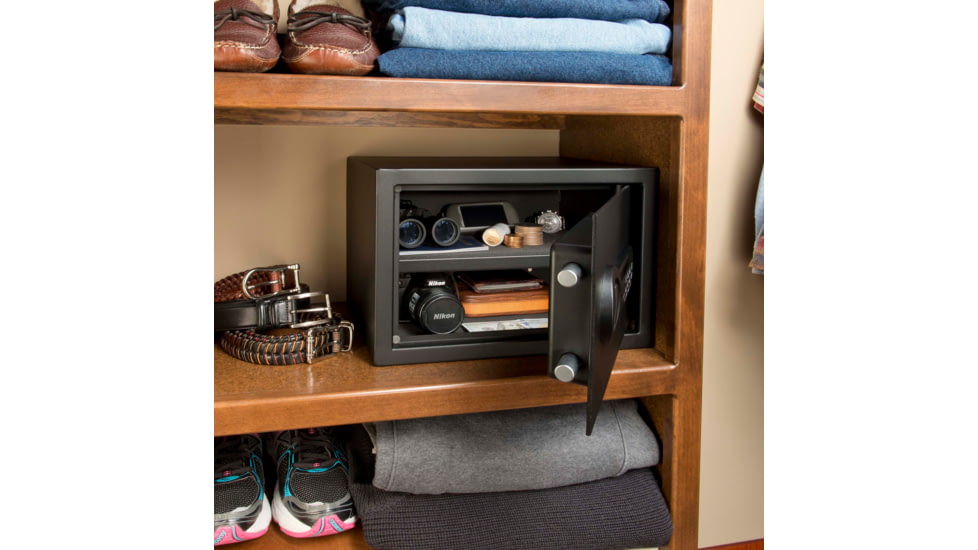 Stack-On Personal Safe with Electronic Lock, 14x10x10in, Black, Small, PS-1814-E