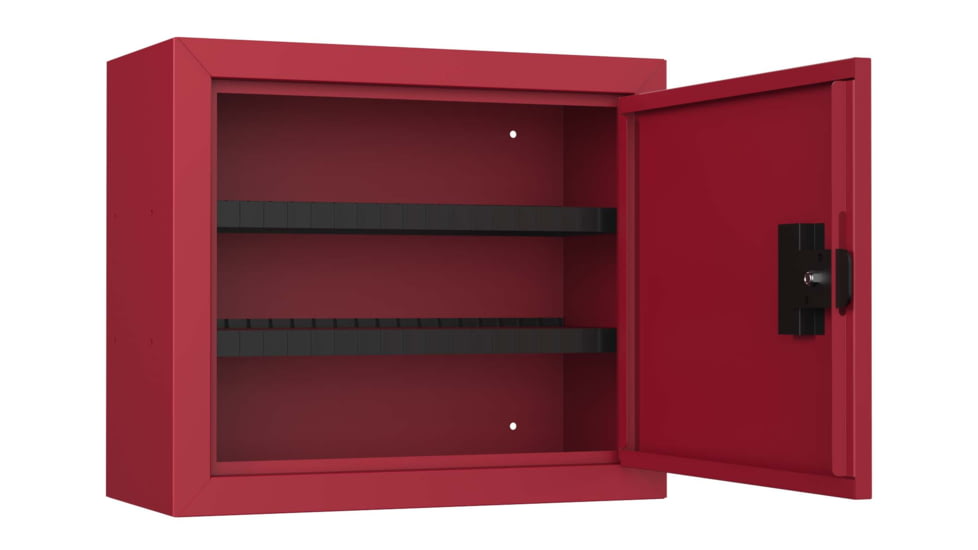 Stack-On Pistol, Ammo Cabinet, Red, Large, GCR-900