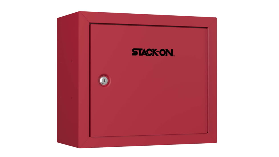 Stack-On Pistol, Ammo Cabinet, Red, Large, GCR-900