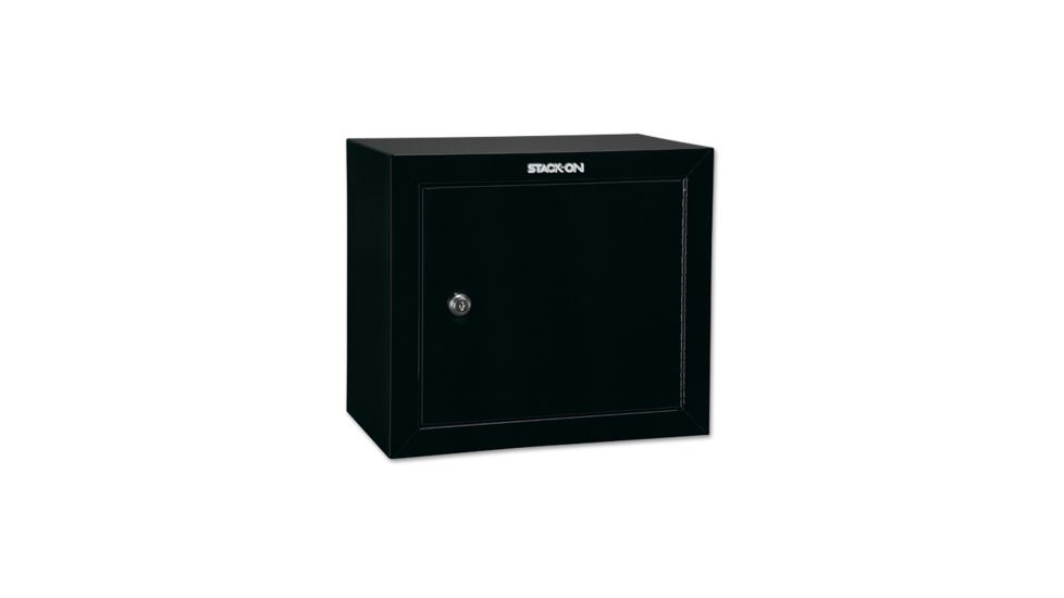 Stack-On Pistol/Ammo Steel Cabinet w/ 1 Removable Shelf, Medium, Black GCB-500