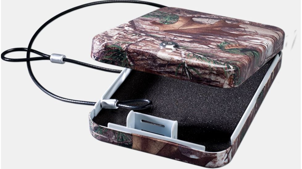 Stack-On Portable Security Case with Key Lock , 9.5x6.5x1.75in, Matte Black/Camo, PC-95K-RTX