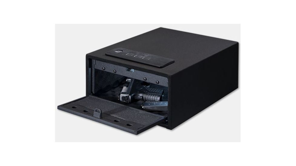 Stack-On Quick Access Personal Safe w/Electronic Lock,10x12.15x5.35in,Matte Black QAS-1545