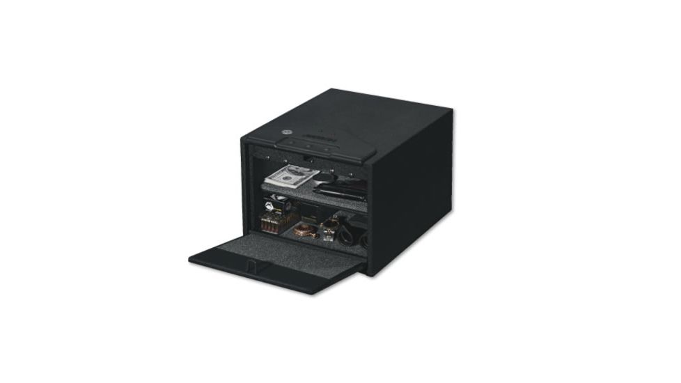 Stack-On Quick Access Safe with Electronic Lock, Black, Small QAS-450-DS