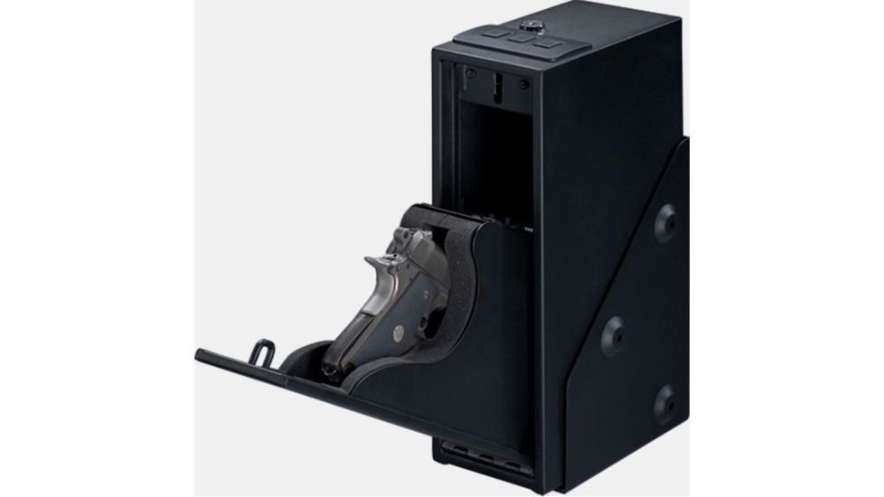 Stack-On Single Pistol Quick Access Safe,Matte Black QAS-1514