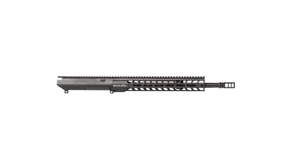 Stag Arms 10 Tactical Left Hand Upper Receiver, .308 Caliber, 16in, Tac/Gov, Mid-Length, 1/10, 5/8x24, 13.5in SL M-Lok Handguard, VG6 Gamma, Type 3 Hard Coat Anodize, Black, STAG10110342
