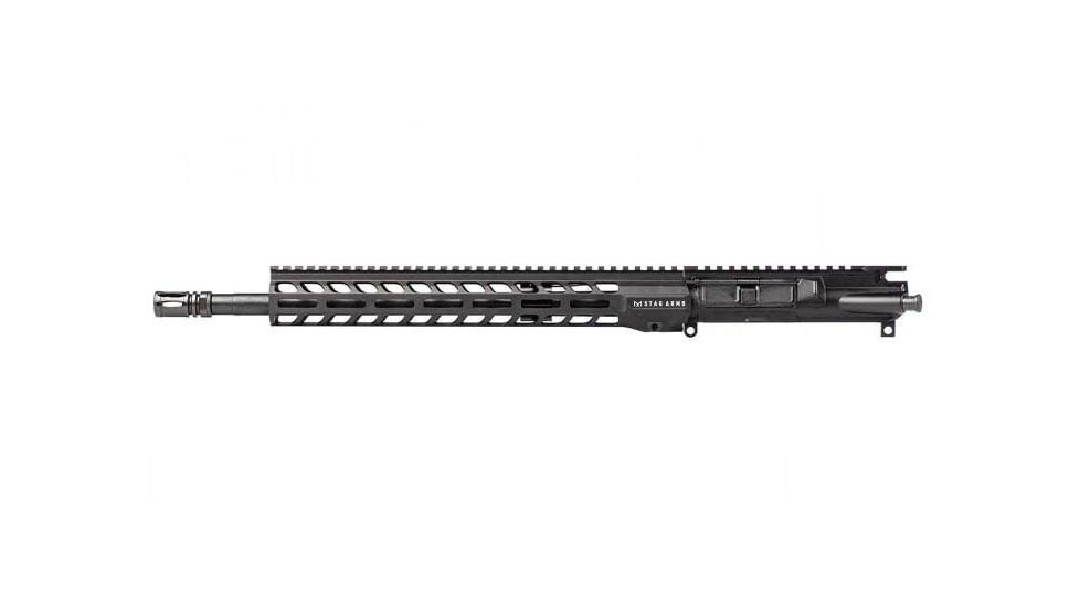 Stag Arms 15 Left Hand Upper Receiver, .300 AAC Blackout, 16in, Government, Mid-Length, 1/7, 5/8x24, 13.5in M-Lok Handguard, A2 Birdcage Flash Hider, Type 3 Hard Coat Anodize, Black, STAG15112011