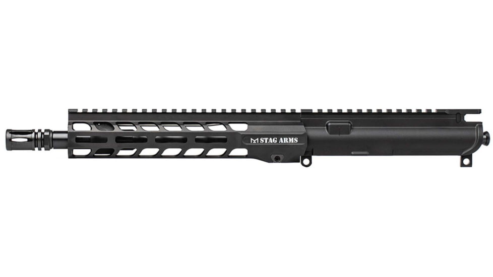 Stag Arms 15 Tactical Upper - Right Ejection, 5.56 NATO, 10.5in 4150 CMV Black Nitride Barrel, Carbine-Length, 1/7, Stag 9in M-LOK SL, A2, Hard Coat Anodize, Black, STAG15100412