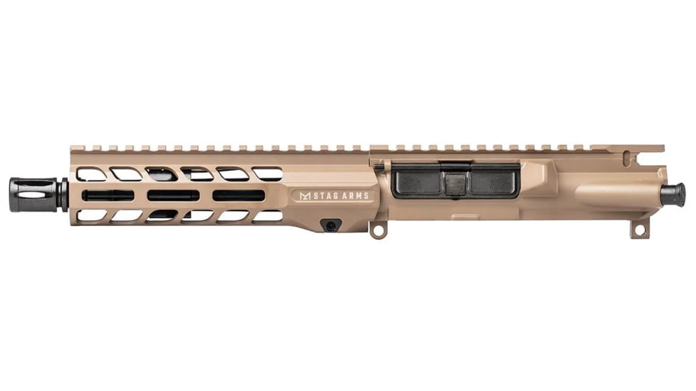 Stag Arms AR-15 Tactical Upper Receiver, 5.56x45mm NATO, 7.5in Barrel, GOV-CMV Profile, 1-7 Twist, 1/2x28, Left Hand, VG6 Delta, Chromephos, FDE, STAG15111921