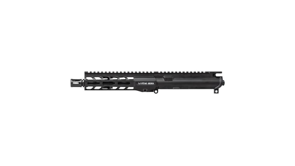 Stag Arms Stag 15 Tactical Pistol 7.5in Nitride Complete Upper Receiver - Flash Hider, 5.56 NATO, Pistol-Length, 7in M-LOK, 1-7, Rifled, Black, STAG15100512