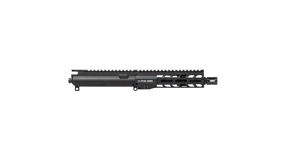 Stag Arms Stag 15L Tactical Pistol 7.5in Nitride Complete Upper Receiver - Flash Hider, 5.56 NATO, Pistol-Length, 7in M-LOK, 1-7, Rifled, Left, Black, STAG15110512