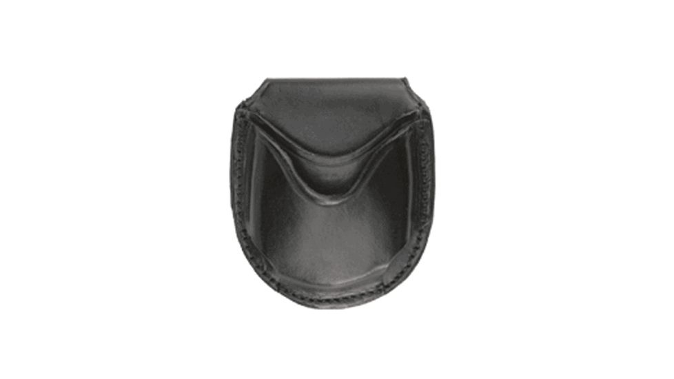 Stallion Leather Asp Tactical Hinged Handcuff Holder, Plain - HASP-1-B2