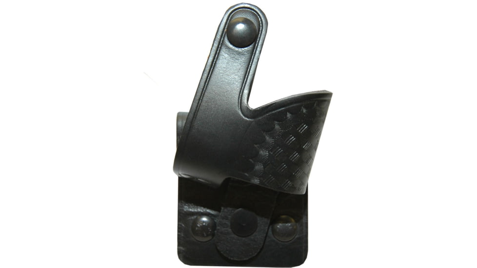Stallion Leather Monadnock Control Device Baton Holder, Basket Weave - CDH-2-B1-R