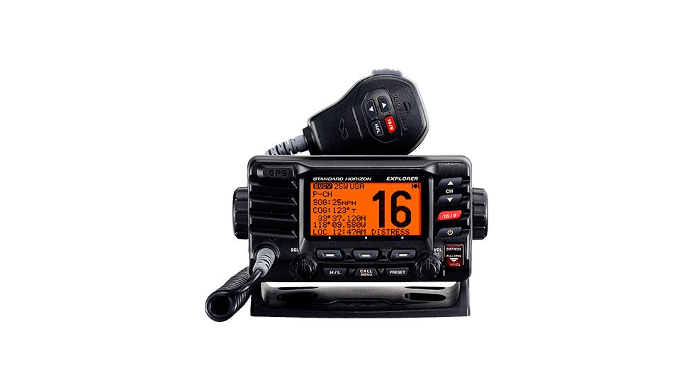 Standard Horizon VHF, Explorer GPS, Opt. Remote, Black STD-GX1700B