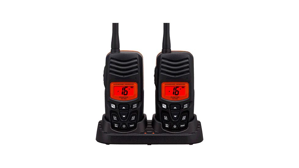 Standard Horizon VHF-HH, 2 pack, 2.5W, Dual Chgr, Floats, New Condition STD-HX100
