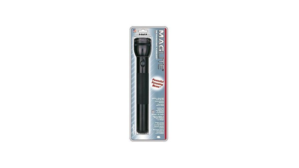 MagLite Standard 3 Cell D LED Flashlight, Black, Blister Pack, S3D016