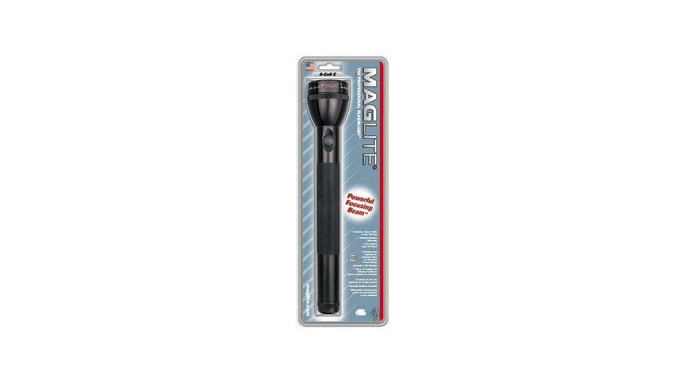 Mag S4C016 Standard Maglite 4C Black Flashlight - Blister Pack