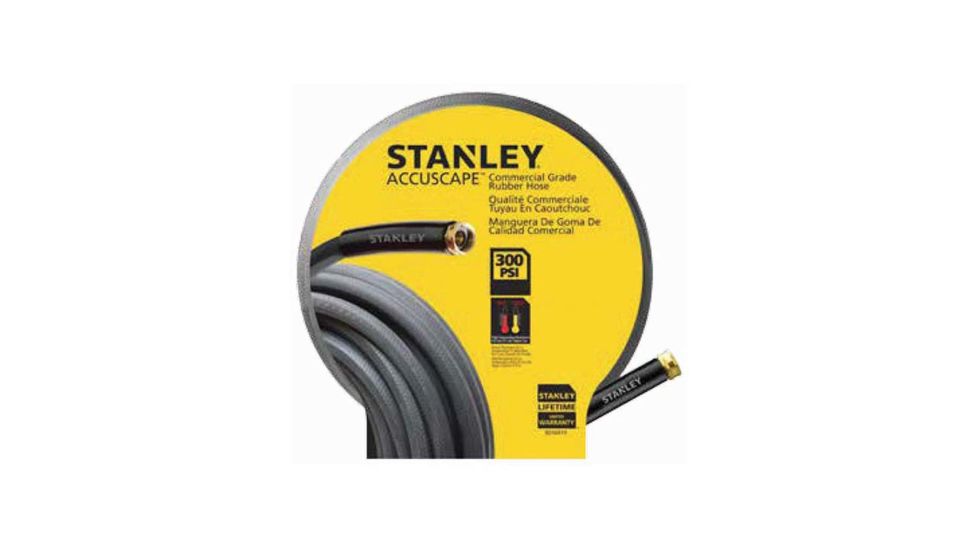 Stanley Tools 3/4x75ft All Rubber Commercial Hose, Grey, BDS6615