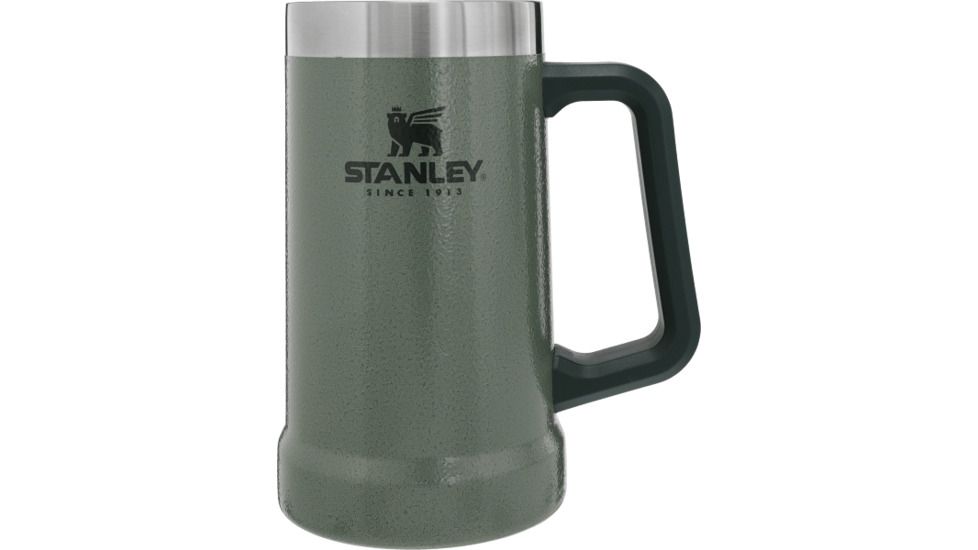 Stanley Adventure Big Grip Beer Stein, Hammertone Green, 24 oz, 10-02874-029