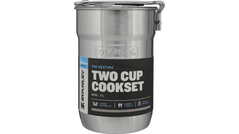 Stanley Adventure The Nesting Two Cup Cook Set, Stainless Steel, 24 oz, 10-01290-025