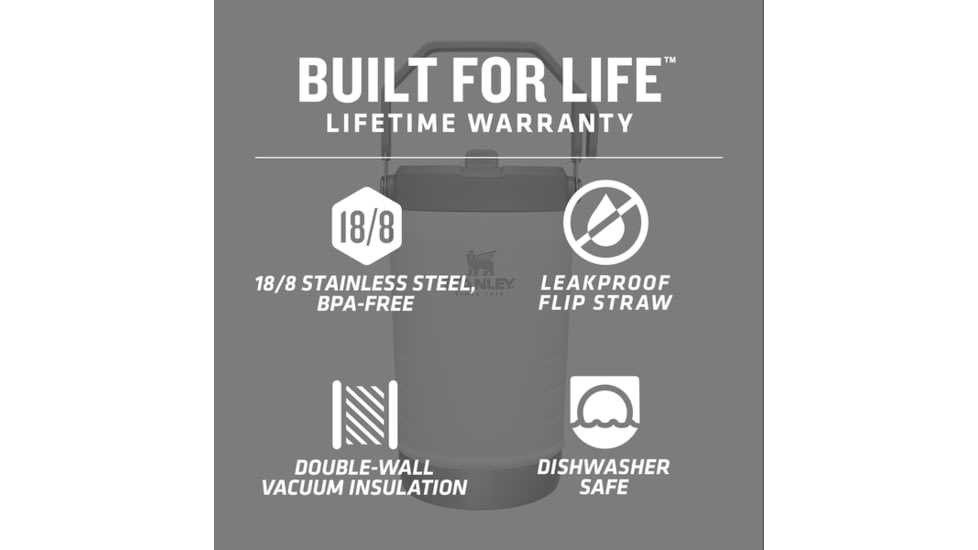 Stanley The IceFlow 40oz Flip Straw Jug, Fog, 40 oz, 10-09996-069