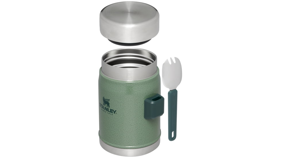Stanley The Legendary Classic Food Jar w/Spork, Hammertone Green, 14 oz/0.4 L, 10-11353-001
