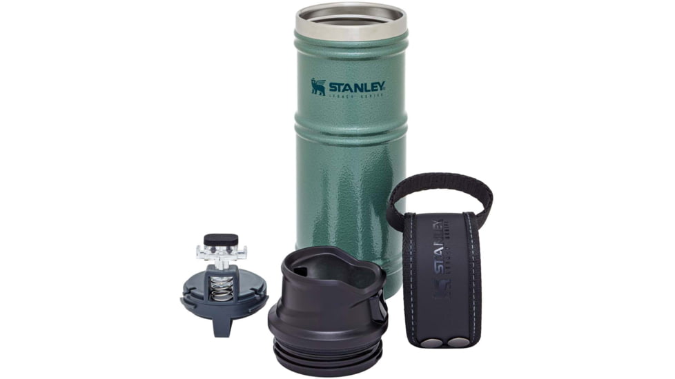 Stanley The Quadvac Trigger Action Mug, Hammertone Green, 12oz / .35L, 10-09837-001
