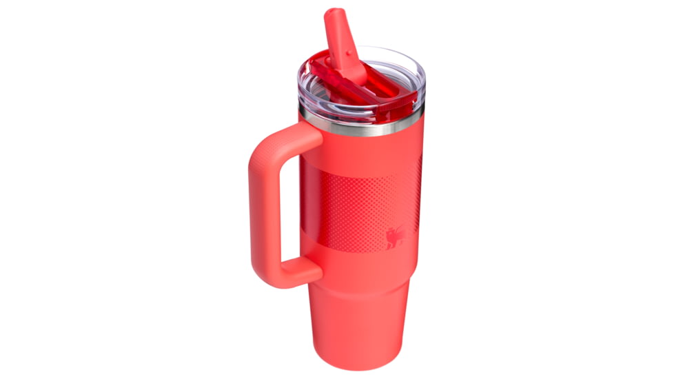 Stanley The Quencher ProTour Flip Straw Tumbler, Hot Coral Fade, 30 oz, 10-12485-046